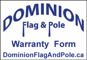 Dominion Telescopic Flag Pole Warranty Card