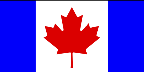 Canadian Blue Bars Flag