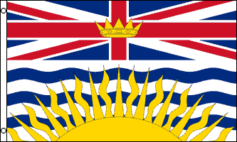 3ft x 5ft Nylon British Columbia Flag