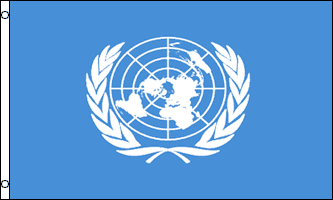 3ft x 5ft Nylon United Nations Flag